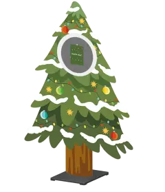 Branding Kerstboom