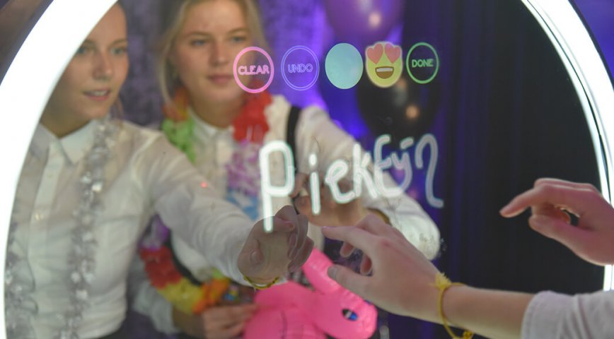 selfie mirror for fun and marketing purposes