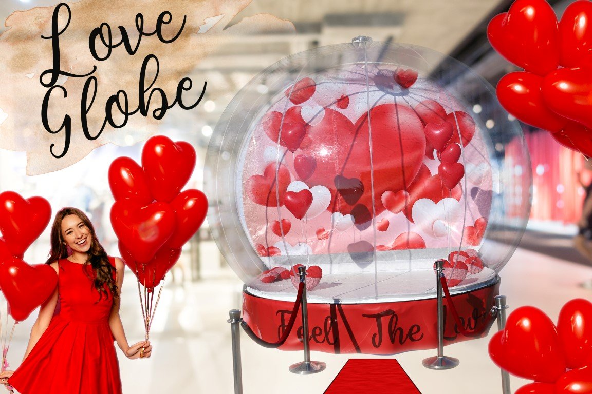 love snowglobe photobooth